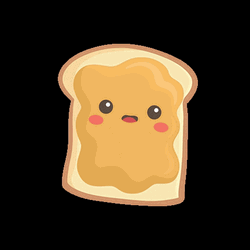Animated Toast Bread Good Morning GIF