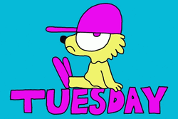 Animated Tuesday Sad Dog GIF