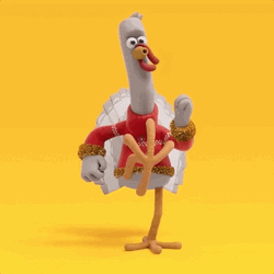 Animated Turkey Raising Its Feet