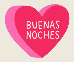 Animated Two Hearts Buenas Noches Amor  GIF