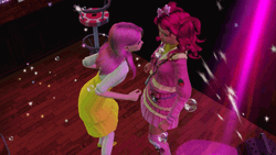 Animated Two Women Dance Party GIF