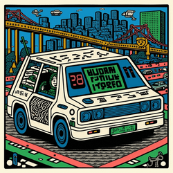 Animated Uber Car GIF