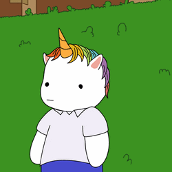 Animated Unicorn Disappear GIF