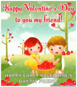 Animated Valentines Day Friend GIF