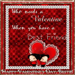 Animated Valentines Friend Card GIF