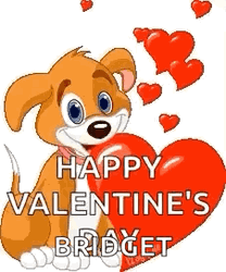 Animated Valentines Heart Puppy GIF