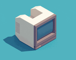 Animated Vintage Computer GIF