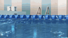 Animated Water Akebi-chan Swimming