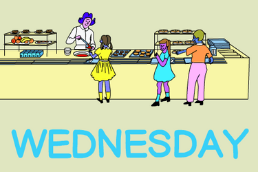Animated Wednesday Canteen Line GIF