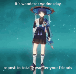 Animated Wednesday Wanderer Idle Action GIF