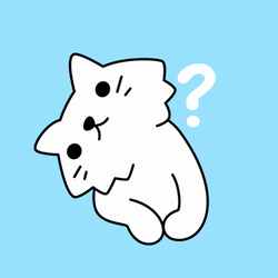 Animated White Cat Not Sure GIF