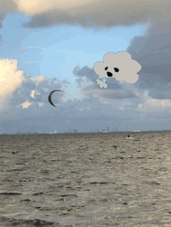 Animated Windsurfing Cloud