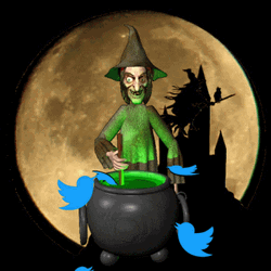 Animated Witch Thinks Its Good Night Cooking Potion GIF