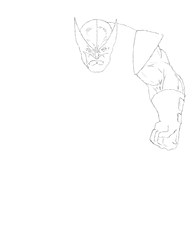 Animated Wolverine Drawing GIF