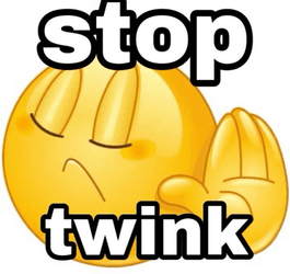 Animated Yellow Emoji Stop Twinks GIF