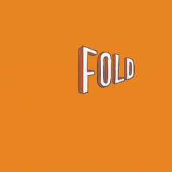 Animation Folded Calligraphy Orange Background GIF