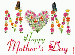 Animation Happy Mother Day Flowers Forming Mom GIF