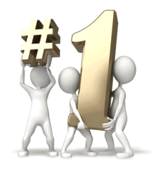 Animation Holding Number One Win GIF