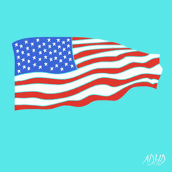Animation Of American Flag Waving GIF