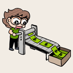Animation Of Making Cash GIF