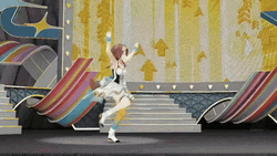 Animation Woman Flawless Cartwheel GIF