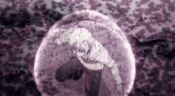 Anime Accelerator Blood Splatter On Barrier GIF