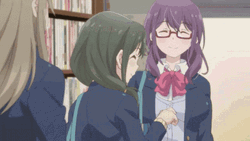 Anime Adachi And Shimamura Powerful Head Smack GIF