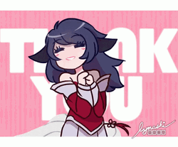 Anime Ahri Dancing Thank You GIF