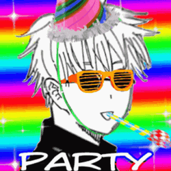 Anime Birthday Jujutsu Kaisen Satoru Gojo Party GIF
