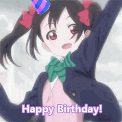 Anime Birthday Love Live Nico Nii GIF