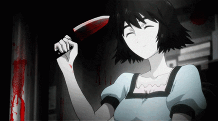 Anime Blood Mayuri Shiina Steins Gate GIF