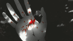 Anime Blood On Hand GIF
