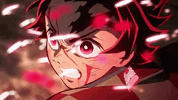 Anime Blood Tanjiro Kamado Demon Slayer GIF