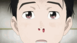 Anime Blood Yuuri Katsuki Yuri On Ice GIF