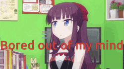 Anime Bored Out Of My Mind GIF