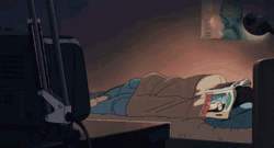 Anime Boy Just Waking Up GIF