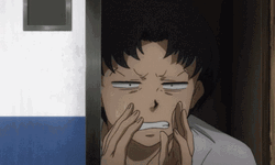 Anime Boy Peeking Praying Meme GIF