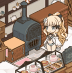 Anime Bread Baker Falling Over GIF