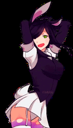 Anime Bunny Girl Mini Skirt Costume Sexy Dance  GIF