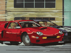 Anime Car Crash Accident GIF
