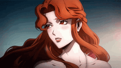 Anime Castlevania Lenore Blushing GIF