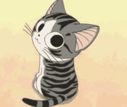 Anime Cat Chi Yamada Wagging Tail