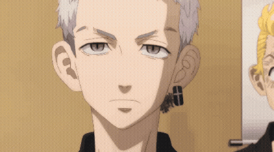 Anime Character Close Up With Cross Earring GIF