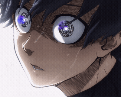 Anime Character Close Up With Purple Eye GIF