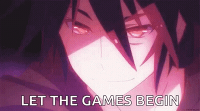 Anime Character Let The Games Begin GIF