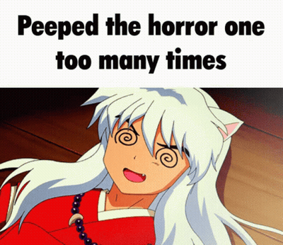 Anime Character Peeped The Horror One Too Many Times GIF