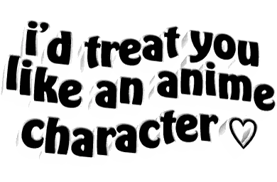 Anime Character With Heart Sticker
