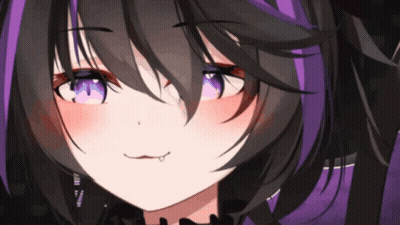 Anime Character With Purple Hair GIF