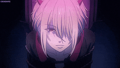 Anime Character With Purple Hair And Horns GIF