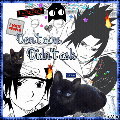 Anime Characters Collage Don't Care Didn't Ask